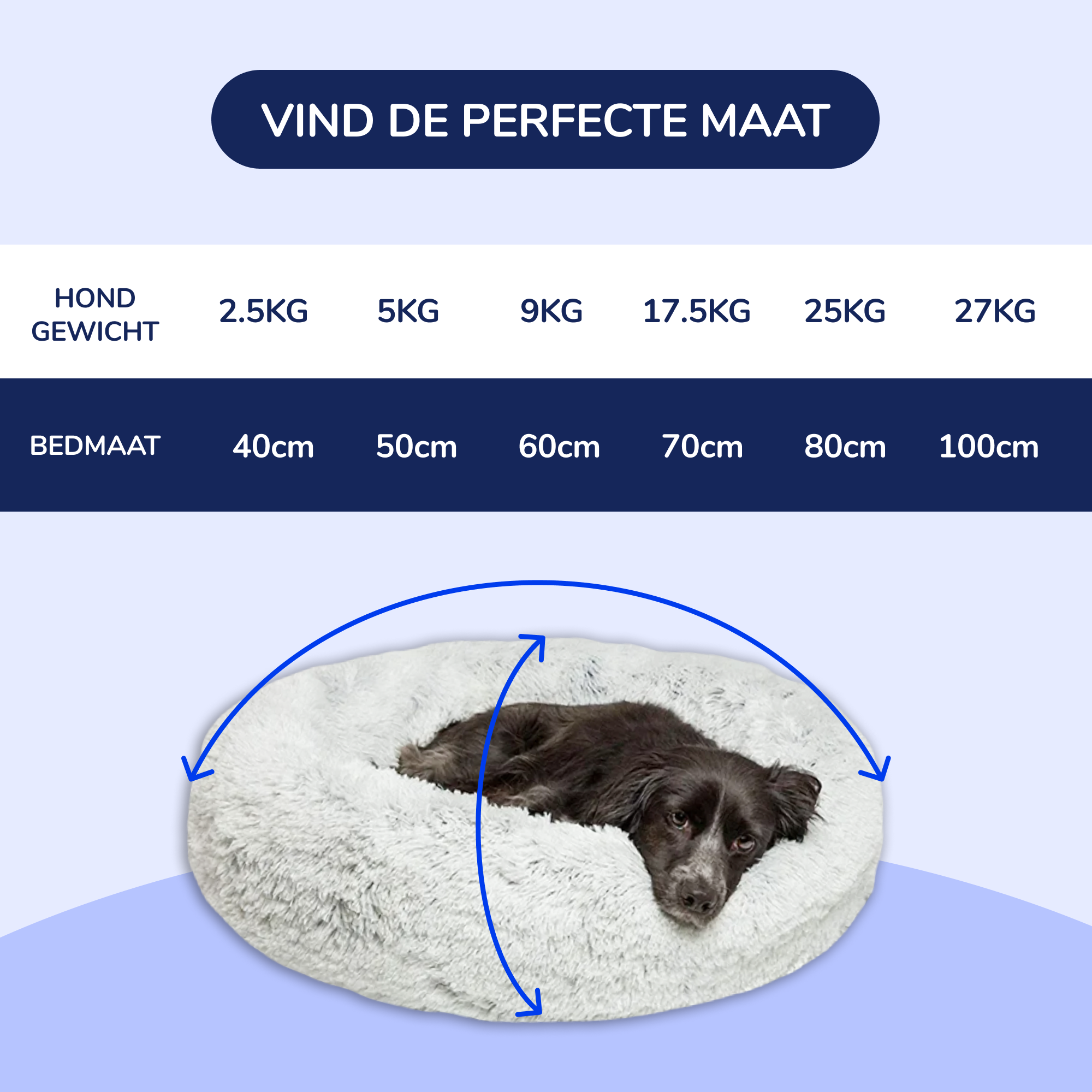 Kalmerend Hondenbed met Rits