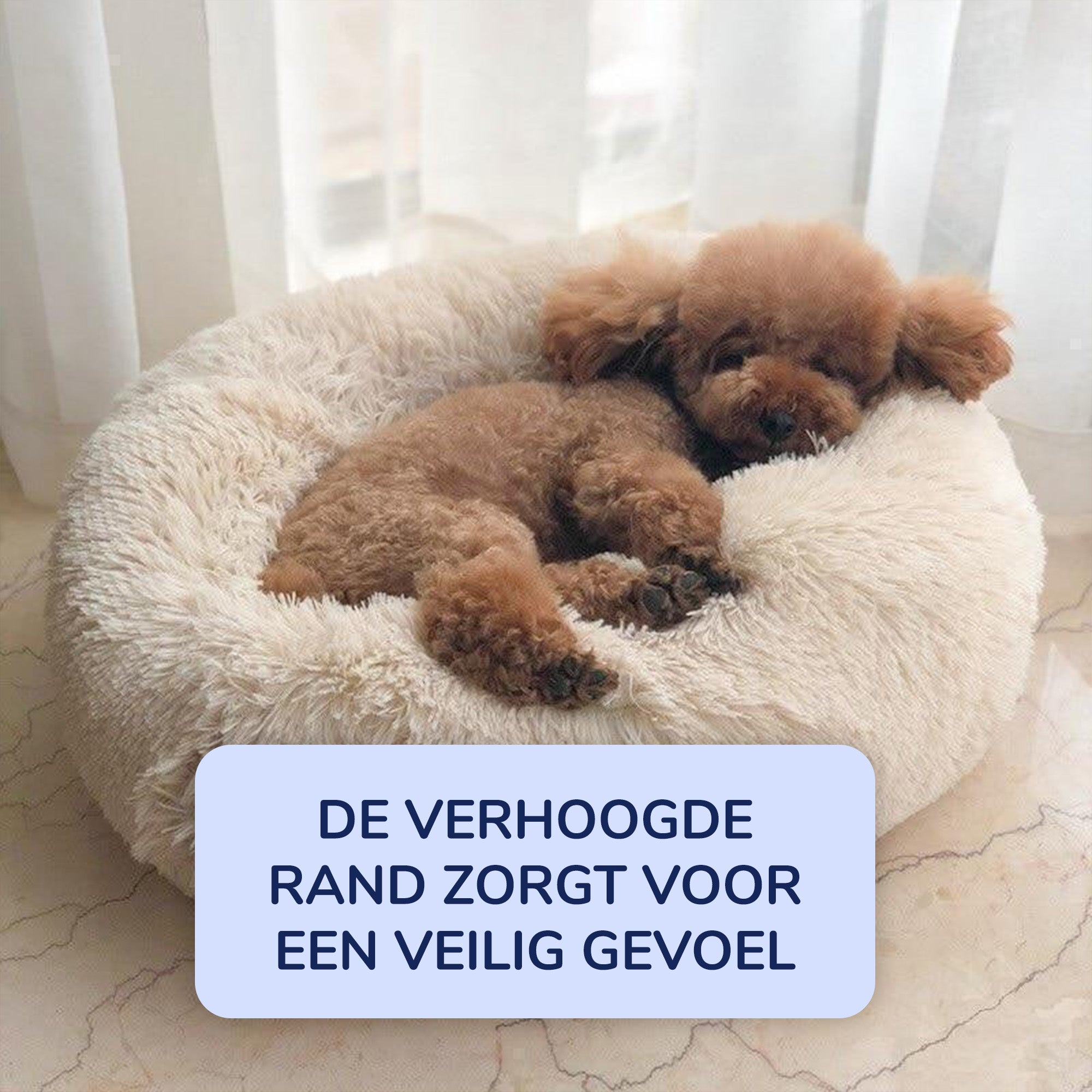 Kalmerend Hondenbed met Rits